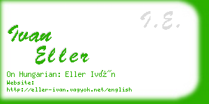 ivan eller business card